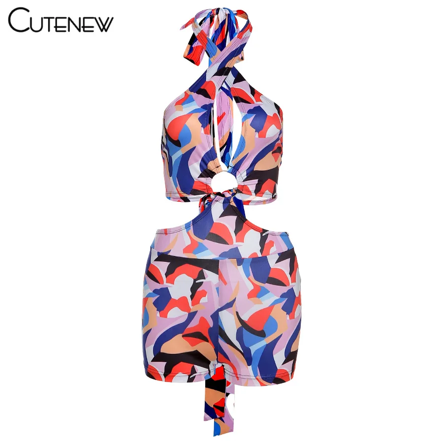 Cutenew Sexy Hollow Out Bandage Halter Rompers Women 2021 Summer Printing Lace Up Backless Sleeveless Vacation One Piece Outfits
Cutenew Sexy Hollow Out Bandage Halter Rompers Women 2021 Summer Printing Lace Up Backless Sleeveless Vacation One Piece Outfits