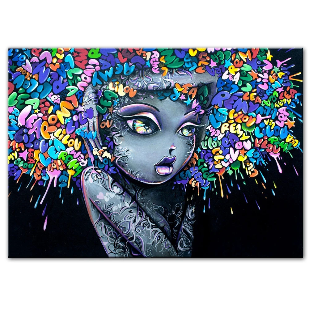 Lovely Girls Graffiti Art Canvas Paintings On The Wall Pictures For Living Room Pop Art Street Art Canvas Prints Home Decoration
Lovely Girls Graffiti Art Canvas Paintings On The Wall Pictures For Living Room Pop Art Street Art Canvas Prints Home Decoration
