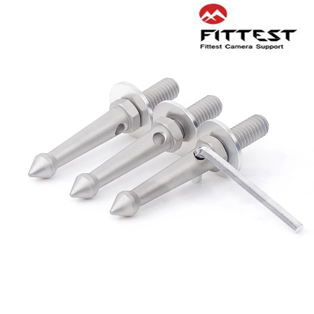 FITTEST 80mm Tripod Spikes Camera Stainless Steel Spikes 3pcs Set 3/8 Screw Stainless Steel Spike LS-80
FITTEST 80mm Tripod Spikes Camera Stainless Steel Spikes 3pcs Set 3/8 Screw Stainless Steel Spike LS-80