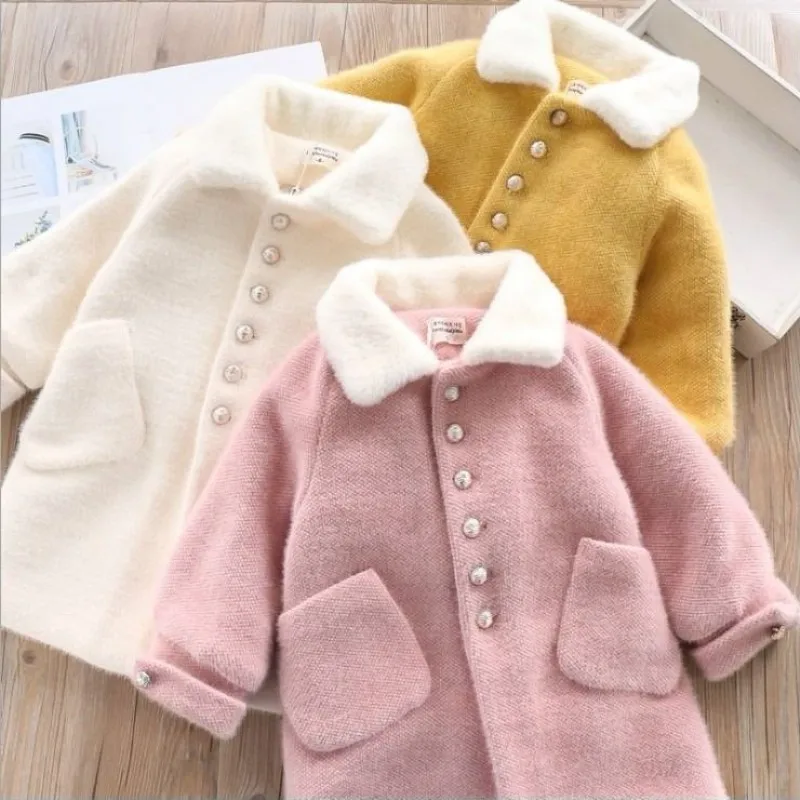 Autumn Winter Girls Wool Coats Children's Clothes Baby Cotton-Padded Thick Clothes Teen Girls Fashion Long Windbreaker Outerwear
Autumn Winter Girls Wool Coats Children's Clothes Baby Cotton-Padded Thick Clothes Teen Girls Fashion Long Windbreaker Outerwear