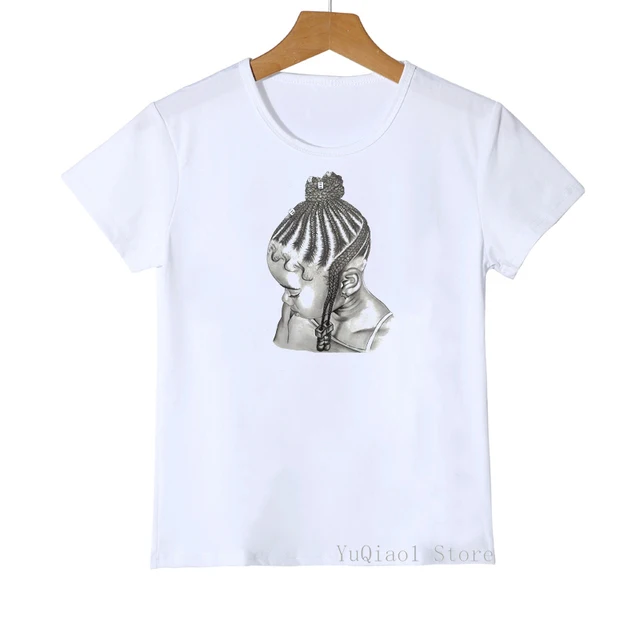 vintage Melanin kids clothes sketch Black Girl print t-shirt girls summer tops korean style harajuku kawaii unisex t shirt boys
vintage Melanin kids clothes sketch Black Girl print t-shirt girls summer tops korean style harajuku kawaii unisex t shirt boys