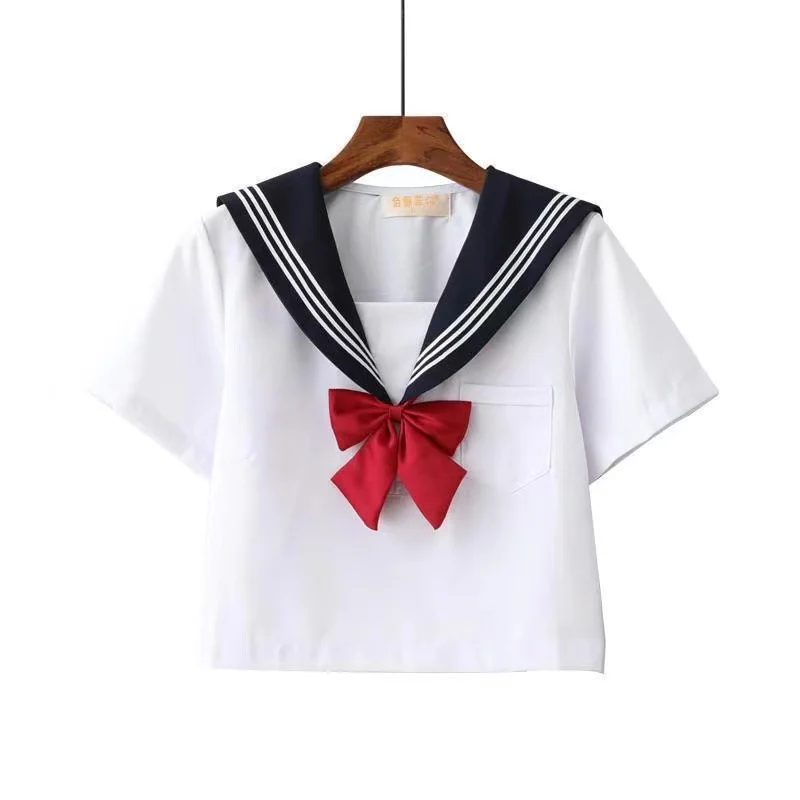 New Arrival Sailor Suit School Uniform Sets JK School Uniforms For Girls White Shirt Black Pleated Skirt Suits Student Cosplay
New Arrival Sailor Suit School Uniform Sets JK School Uniforms For Girls White Shirt Black Pleated Skirt Suits Student Cosplay