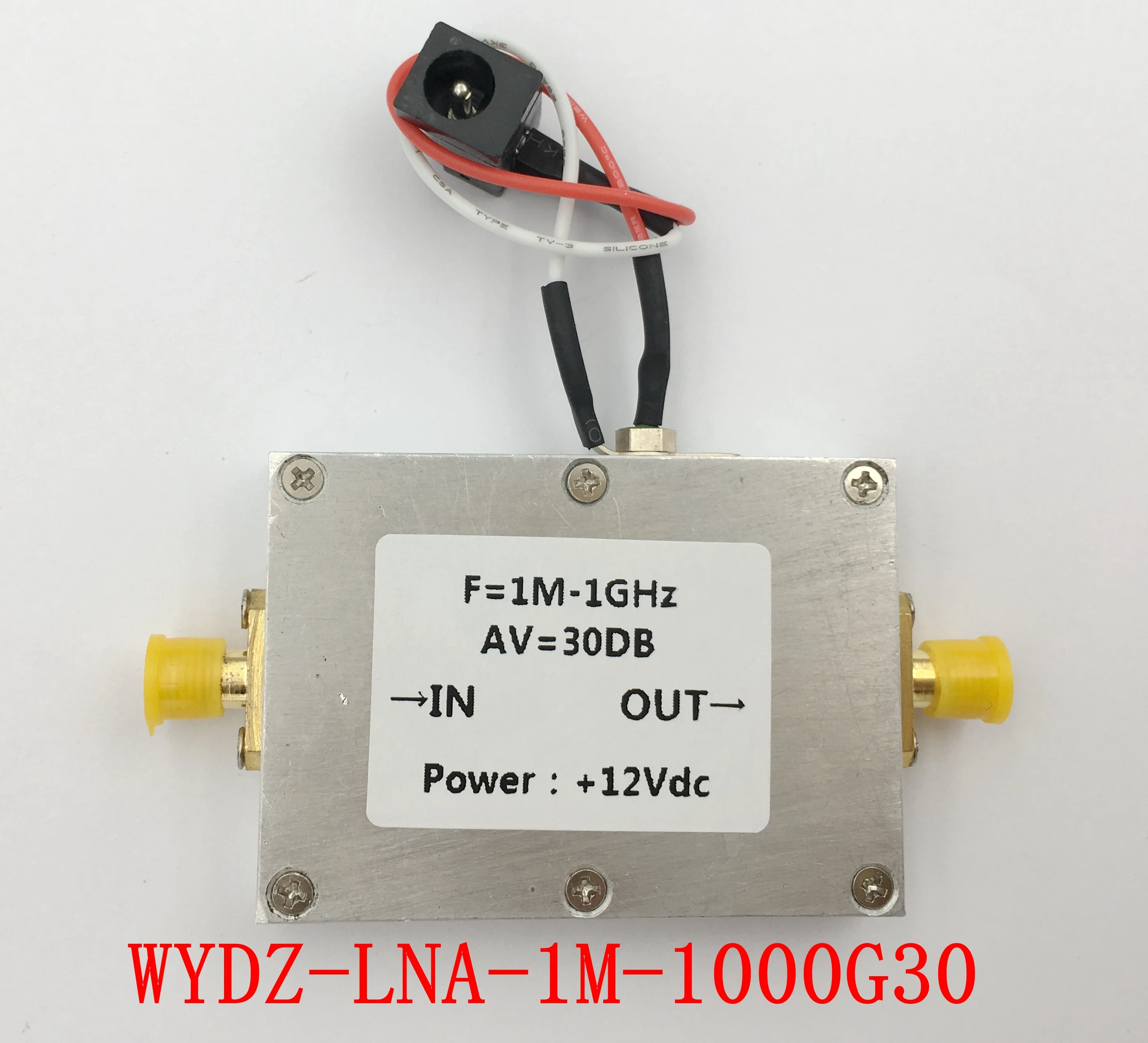 WYDZ-LNA-1M-1000G30 low noise amplifier CNC housing receiver front end 30DB gain
WYDZ-LNA-1M-1000G30 low noise amplifier CNC housing receiver front end 30DB gain