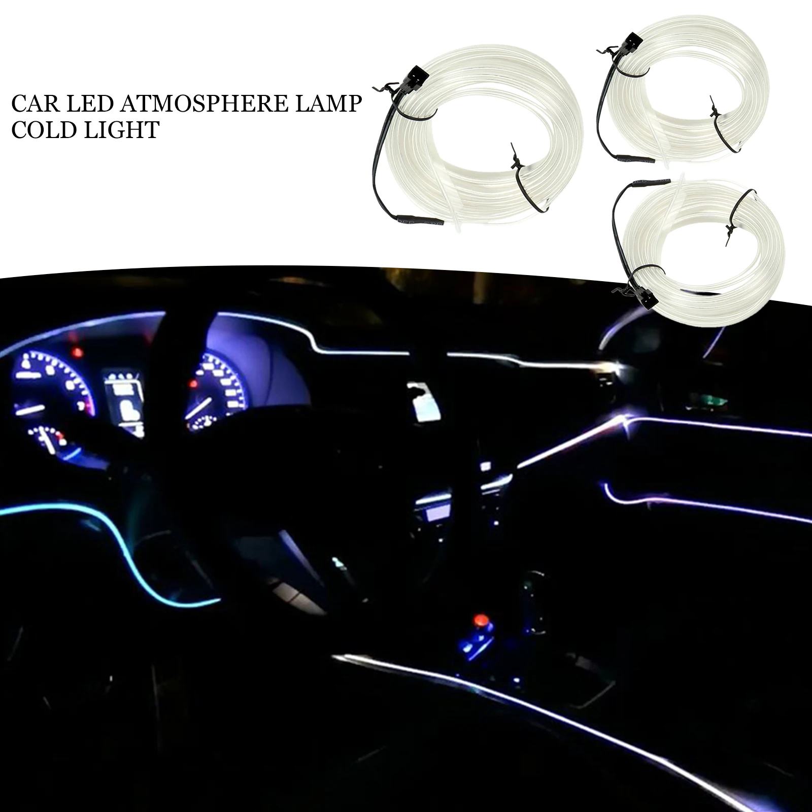 Ленты для освещения салона автомобиля, 5/1 м, Светодиодная лента, EL Wire Rope, украшение для автомобиля, неоновая Светодиодная лампа, гибкая верев...
Ленты для освещения салона автомобиля, 5/1 м, Светодиодная лента, EL Wire Rope, украшение для автомобиля, неоновая Светодиодная лампа, гибкая верев...