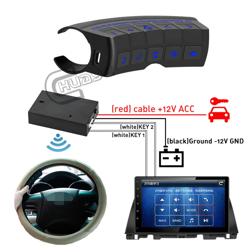 5S Universal Car Steering Wheel Remote Control Buttons Use Car Radio Android Dvd Gps Player Multi-Function Wireless Controller
5S Universal Car Steering Wheel Remote Control Buttons Use Car Radio Android Dvd Gps Player Multi-Function Wireless Controller