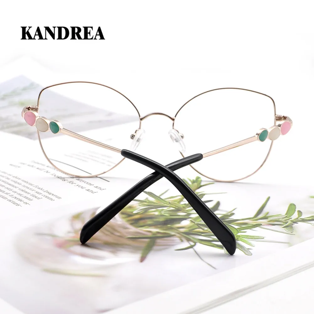 KANDREA Women Optical Prescription Glasses Frame Metal Cat Eye Eyeglasses Large Frames Computer Spectacles Anti Blue Ray Eyewear
KANDREA Women Optical Prescription Glasses Frame Metal Cat Eye Eyeglasses Large Frames Computer Spectacles Anti Blue Ray Eyewear