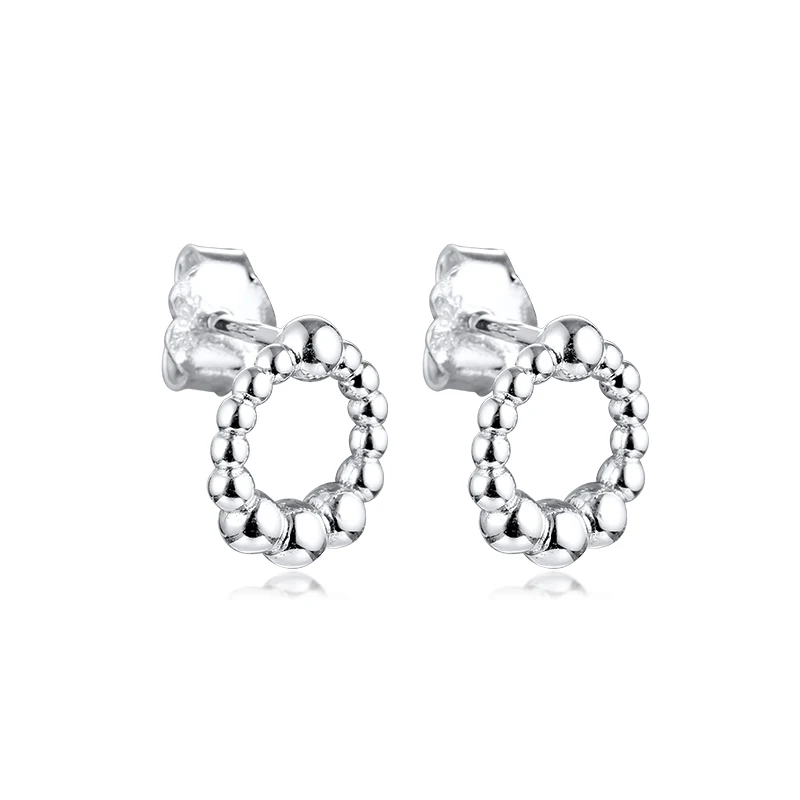 Beaded Circle Earrings Sterling Silver Jewelry For Woman Make up Fashion Female Earrings Party Jewelry Wholesale
Beaded Circle Earrings Sterling Silver Jewelry For Woman Make up Fashion Female Earrings Party Jewelry Wholesale