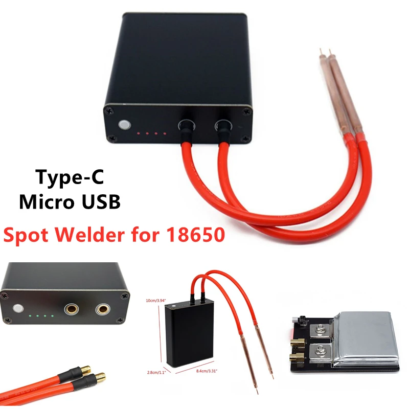 Aluminum Shell 4-Speed Mini Spot Welders Welding Machine DIY 18650 Lithium Battery Nickel Belt Spot Kits Micro USB/ Type-C Port
Aluminum Shell 4-Speed Mini Spot Welders Welding Machine DIY 18650 Lithium Battery Nickel Belt Spot Kits Micro USB/ Type-C Port
