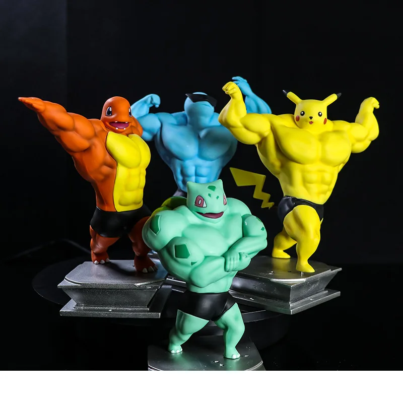 NEW Pokemon Pikachu Anime Figures Muscle Man Psyduck Toys PVC Pocket Monster Action Figurals Model Doll Charmander Squirtle18cm
NEW Pokemon Pikachu Anime Figures Muscle Man Psyduck Toys PVC Pocket Monster Action Figurals Model Doll Charmander Squirtle18cm