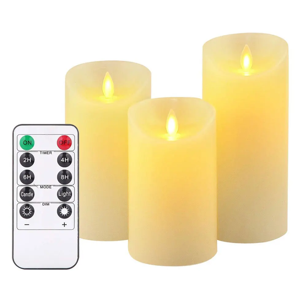 3Pcs/Set Remote Control LED Flameless Candle Lights New Year Candles Battery Powered Led Candle Set Easter Candle With Packaging
3Pcs/Set Remote Control LED Flameless Candle Lights New Year Candles Battery Powered Led Candle Set Easter Candle With Packaging