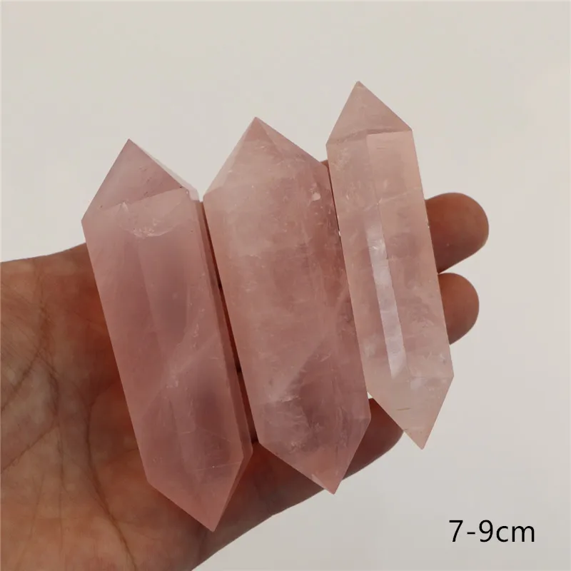 1PC Natural Stones Crystal Point Wand Rose Quartz Healing Stone Energy Ore Mineral Crafts Home Decoration
1PC Natural Stones Crystal Point Wand Rose Quartz Healing Stone Energy Ore Mineral Crafts Home Decoration