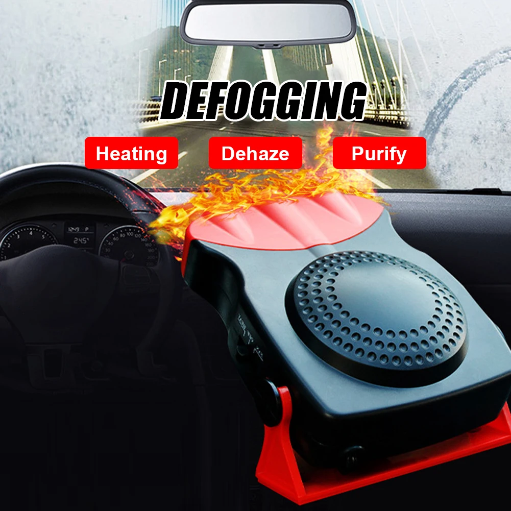 12V 150W Car Heater Electric Cooling Heating Fan Portable Electric Dryer Windshield 180° Rotation Defogging Demister Defroster
12V 150W Car Heater Electric Cooling Heating Fan Portable Electric Dryer Windshield 180° Rotation Defogging Demister Defroster