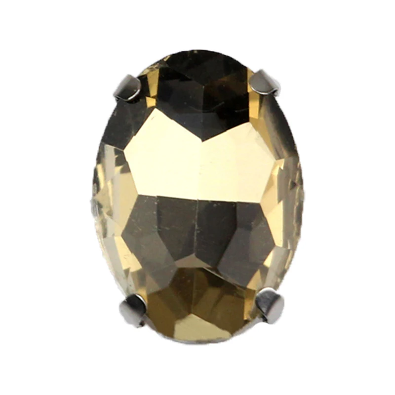 Four Claw Light Coffee Oval Shape High Quality Silver Base Crystal Glass Flatback Sew On Rhinestones For DIY Clothing/Bag
Four Claw Light Coffee Oval Shape High Quality Silver Base Crystal Glass Flatback Sew On Rhinestones For DIY Clothing/Bag