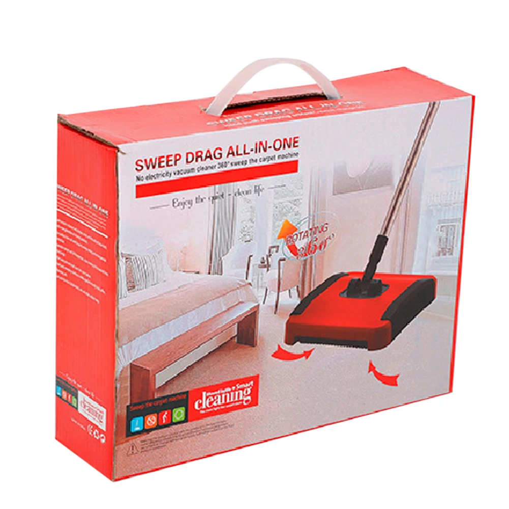 Heavy Duty & Non Electric Multi-Surface Cleaning Automatic Broom Carpet Dust Removal Shredded Paper Vacuum Cleaner Sweeper
Heavy Duty & Non Electric Multi-Surface Cleaning Automatic Broom Carpet Dust Removal Shredded Paper Vacuum Cleaner Sweeper