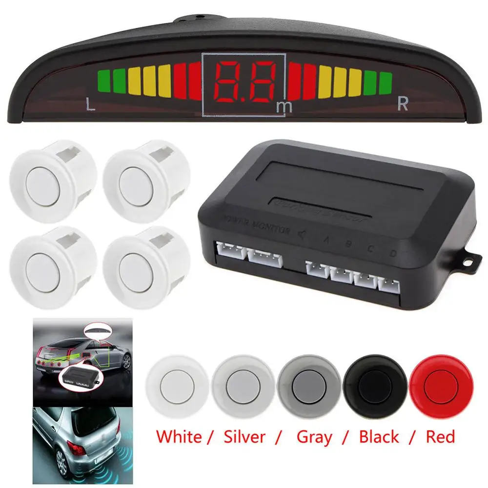 C020 Ultrasonic Car Reverse Parking Sensor 4 Sensors LED Display Audio Buzzer Alarm
C020 Ultrasonic Car Reverse Parking Sensor 4 Sensors LED Display Audio Buzzer Alarm