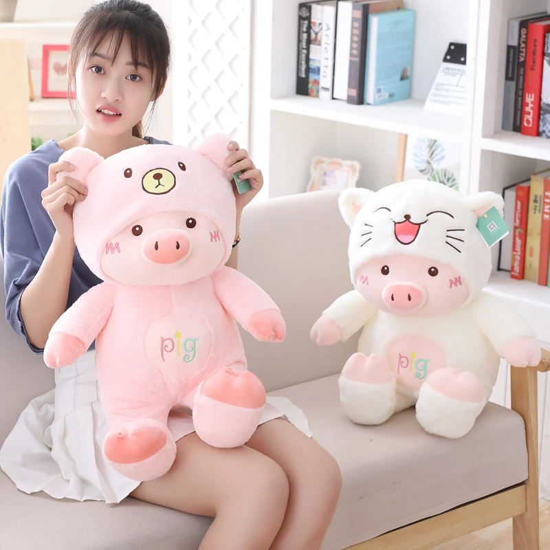 New Soft Cartoon Pig with Hood Kawaii Soft Cat Bear Dog Cute High Quality Lovely Gift Plush Doll Toy
New Soft Cartoon Pig with Hood Kawaii Soft Cat Bear Dog Cute High Quality Lovely Gift Plush Doll Toy
