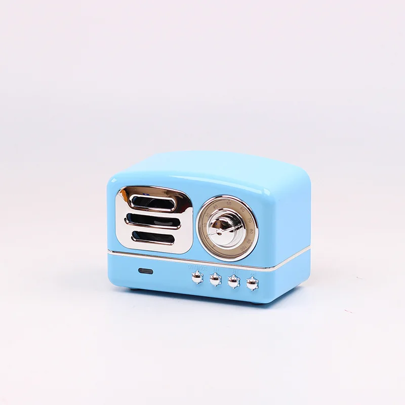 Portable Bluetooth Speaker Retro Mini Wireless Radio USB/TF Card Music Player HIFI Subwoofer |