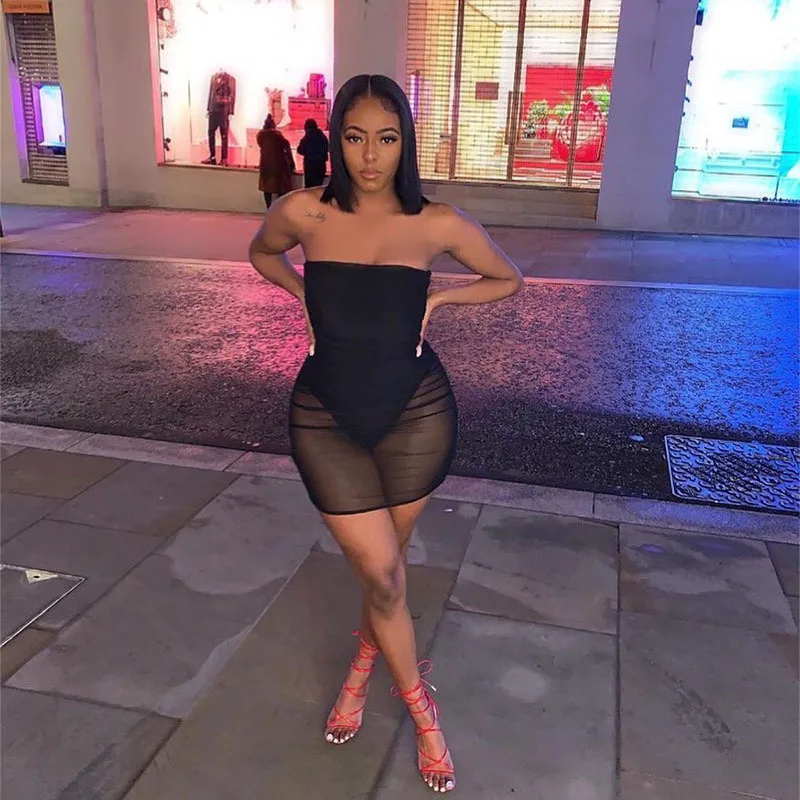 Sexy Wrap Women Summer Mesh Sheer Mini Dress Summer Night Club Birthday Vacation Lady Clothes 2021 Pleated Party Dresses
Sexy Wrap Women Summer Mesh Sheer Mini Dress Summer Night Club Birthday Vacation Lady Clothes 2021 Pleated Party Dresses