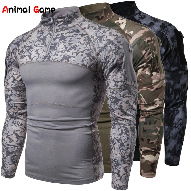 2022 Men's Camouflage Military Long Sleeve T-shirt Assault Long Sleeve Tight T-shirt Tactical Top
2022 Men's Camouflage Military Long Sleeve T-shirt Assault Long Sleeve Tight T-shirt Tactical Top