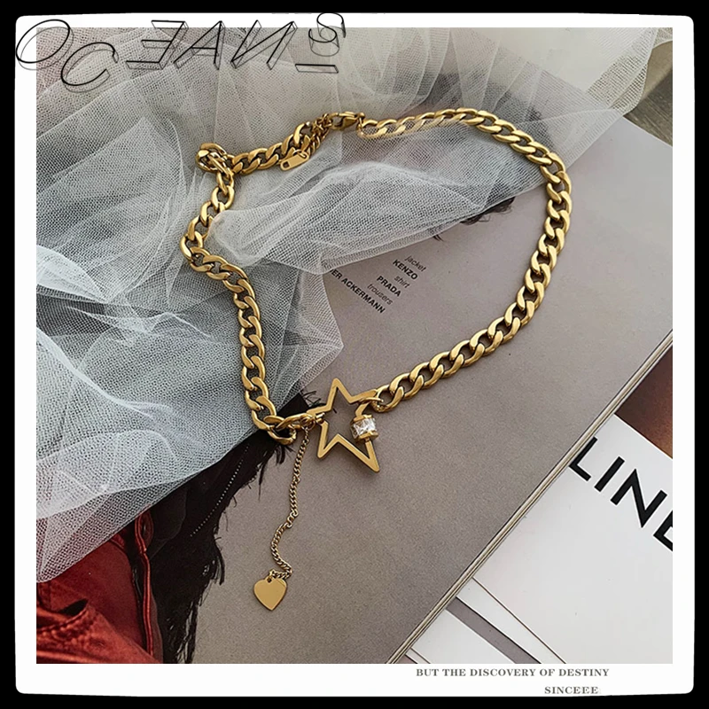 SexMara 20FW New Punk Splicing Design Exaggerated Retro Five-pointed Star Thick Chain Choker Necklace For Women Girls Jewelry
SexMara 20FW New Punk Splicing Design Exaggerated Retro Five-pointed Star Thick Chain Choker Necklace For Women Girls Jewelry