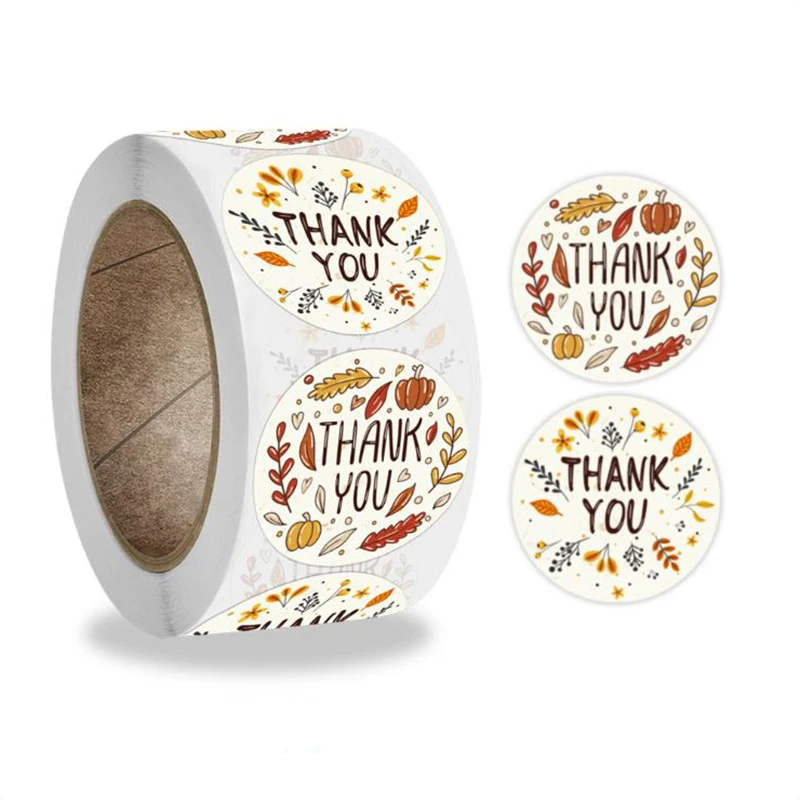 500PCS Autumn Plants Thank You Stickers Labels Round Paper Decoration Scrapbook Sealing Stationery Supplies Sticky Sticker
500PCS Autumn Plants Thank You Stickers Labels Round Paper Decoration Scrapbook Sealing Stationery Supplies Sticky Sticker