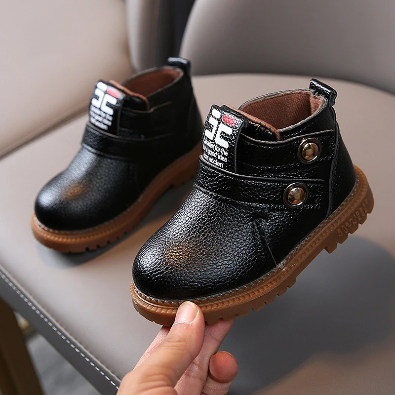 Autumn Winter Children Ankle Boots Martin Boots Warm Outdoor Kids Snow Boots Fashion Leather Soft Antislip Infant Shoe 21-30
Autumn Winter Children Ankle Boots Martin Boots Warm Outdoor Kids Snow Boots Fashion Leather Soft Antislip Infant Shoe 21-30