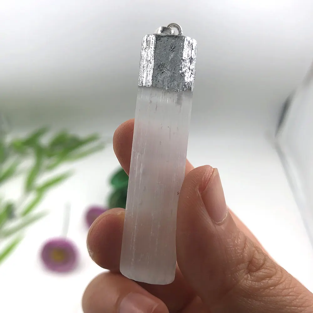 1pc Random Natural Selenite Stick Raw Pendant Crystal Necklace Quartz Mineral Healing Stone Reiki Gift Chakra Gypsum Crafts
1pc Random Natural Selenite Stick Raw Pendant Crystal Necklace Quartz Mineral Healing Stone Reiki Gift Chakra Gypsum Crafts