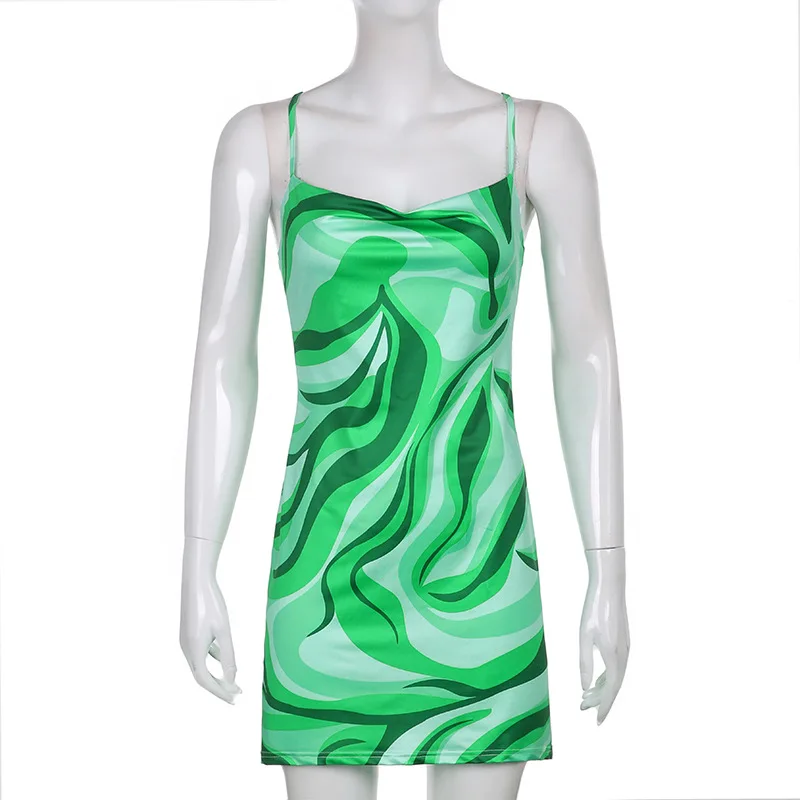 2021 Sexy Paisley Strap Dress Green Backless Sleeveless Camis Mini Dresses Pullover Square Collar Party Bodycon Dress for Women
2021 Sexy Paisley Strap Dress Green Backless Sleeveless Camis Mini Dresses Pullover Square Collar Party Bodycon Dress for Women
