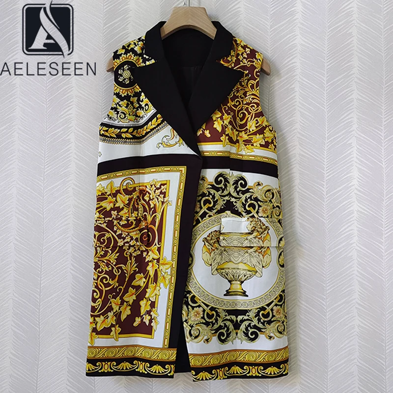 AELESEEN Vintage Women Vest 2021 Designer Fashion Turn-Down Collar Palace Flower Print Retro Slim Long Vest
AELESEEN Vintage Women Vest 2021 Designer Fashion Turn-Down Collar Palace Flower Print Retro Slim Long Vest