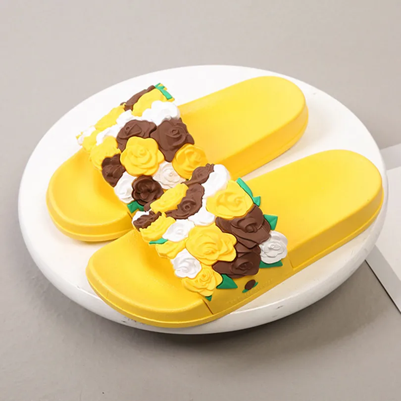 2021 Flower Solid Thick Platform Womens Slippers Flat Non-slip Ladies Slides Summer Outside Casual Low (1cm-3cm) Beach Sandals 
2021 Flower Solid Thick Platform Womens Slippers Flat Non-slip Ladies Slides Summer Outside Casual Low (1cm-3cm) Beach Sandals