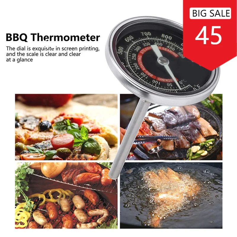 Oven Thermometer 0-1000 Household Stainless Steel Oven Barbecue Grill Thermometer Cooking Temperature Guage
Oven Thermometer 0-1000 Household Stainless Steel Oven Barbecue Grill Thermometer Cooking Temperature Guage