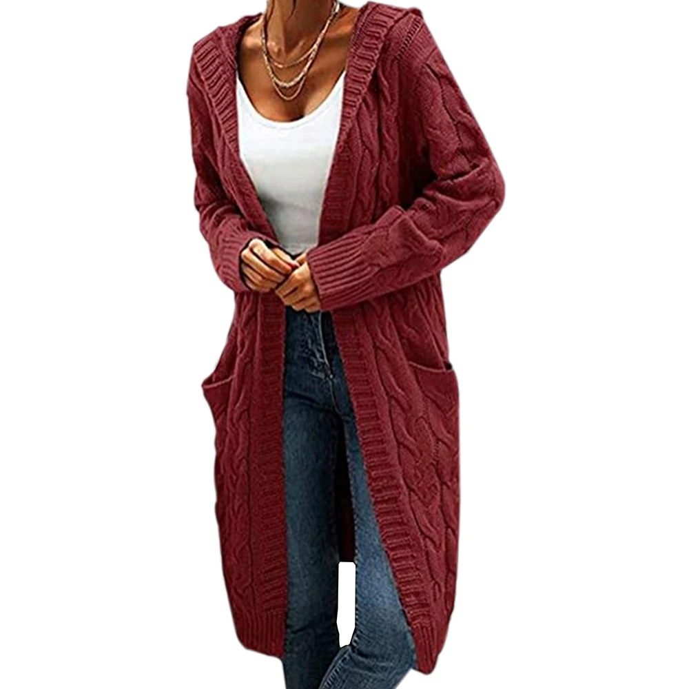 Women Classic Long Sleeve Cardigan Solid Color Knitted Pockets Casual Long Sweater Female Twist Coat Spring Autumn Lady Outwear
Women Classic Long Sleeve Cardigan Solid Color Knitted Pockets Casual Long Sweater Female Twist Coat Spring Autumn Lady Outwear