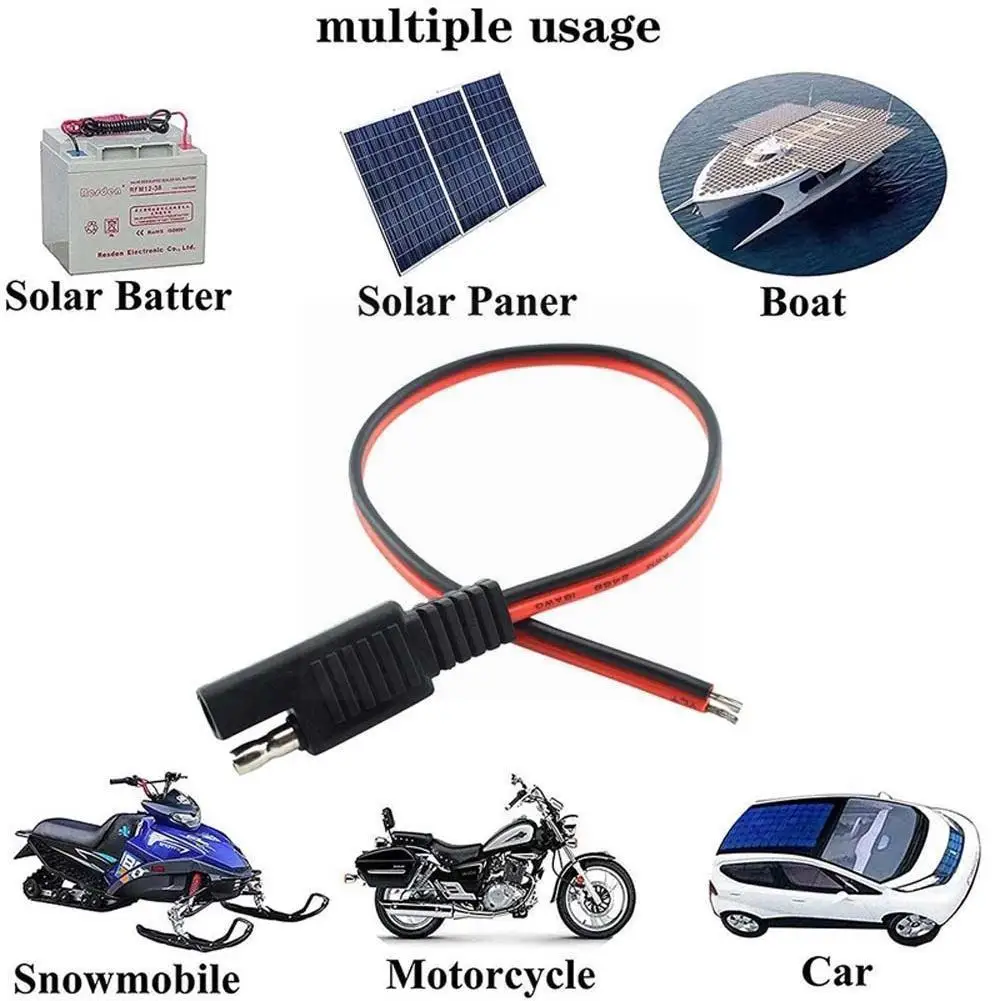 1pcs Red SAE DIY Cable 18AWG DC Power Automotive Plug Wire Cord Cable SAE Plug Battery Extension Core Solar Pure V7F6 Coppe J1U6
1pcs Red SAE DIY Cable 18AWG DC Power Automotive Plug Wire Cord Cable SAE Plug Battery Extension Core Solar Pure V7F6 Coppe J1U6