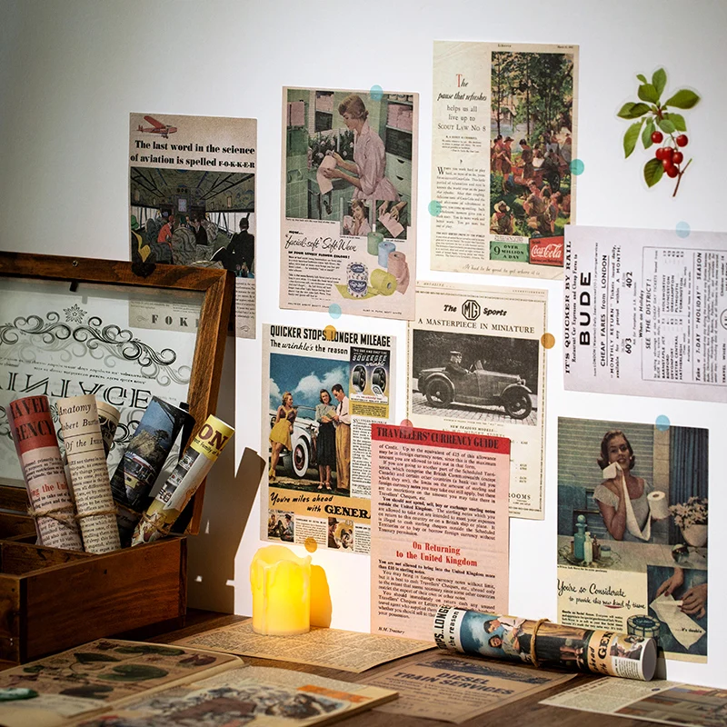 60 Sheets Retro Movie Poster Series Creative Scrapbooking Journal Vintage Decorative Base Paper Stationery Wall Decoration Paper
60 Sheets Retro Movie Poster Series Creative Scrapbooking Journal Vintage Decorative Base Paper Stationery Wall Decoration Paper