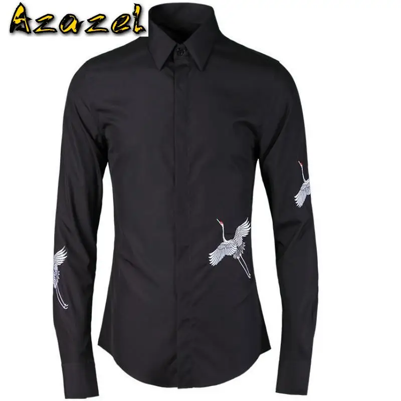 Azazel Mens Shirts Luxury Embroidered Casual Metrosexual Mens Dress Shirts Plus Size 4xl 100% Cotton Long Sleeve Shirts Man
Azazel Mens Shirts Luxury Embroidered Casual Metrosexual Mens Dress Shirts Plus Size 4xl 100% Cotton Long Sleeve Shirts Man