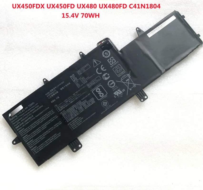 Аккумулятор для Asus ZenBook Pro 14 UX450FDX UX450FD UX480 UX480FD, 15,4 в, 70 Вт · ч
Аккумулятор для Asus ZenBook Pro 14 UX450FDX UX450FD UX480 UX480FD, 15,4 в, 70 Вт · ч