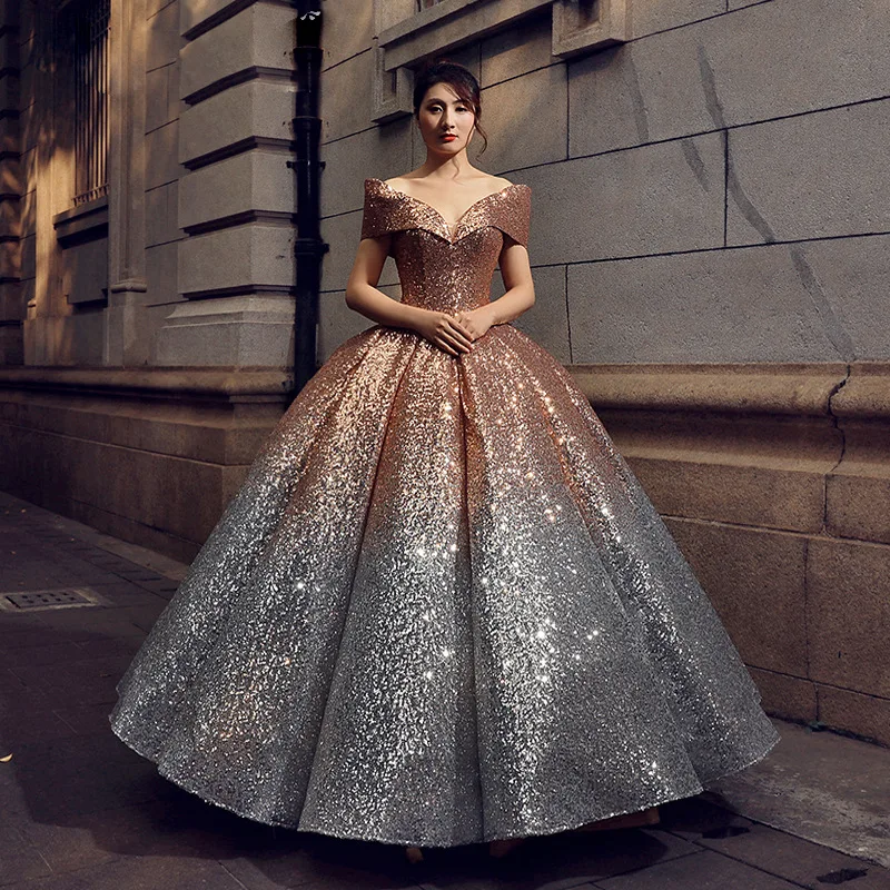 Glitter Muslim Wedding Gowns Pink Sequined Lace Up Arabic Ball Gown Bride Dresses Custom Made 2020 Vestido De Novia
Glitter Muslim Wedding Gowns Pink Sequined Lace Up Arabic Ball Gown Bride Dresses Custom Made 2020 Vestido De Novia