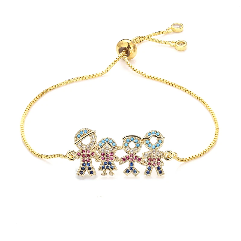 Daihe Luxury Rainbow Doll Bracelet Women 18K Gold Colorful Crystal Zircon Copper Chain Bracelet Adjustable Female Party Jewelry
Daihe Luxury Rainbow Doll Bracelet Women 18K Gold Colorful Crystal Zircon Copper Chain Bracelet Adjustable Female Party Jewelry