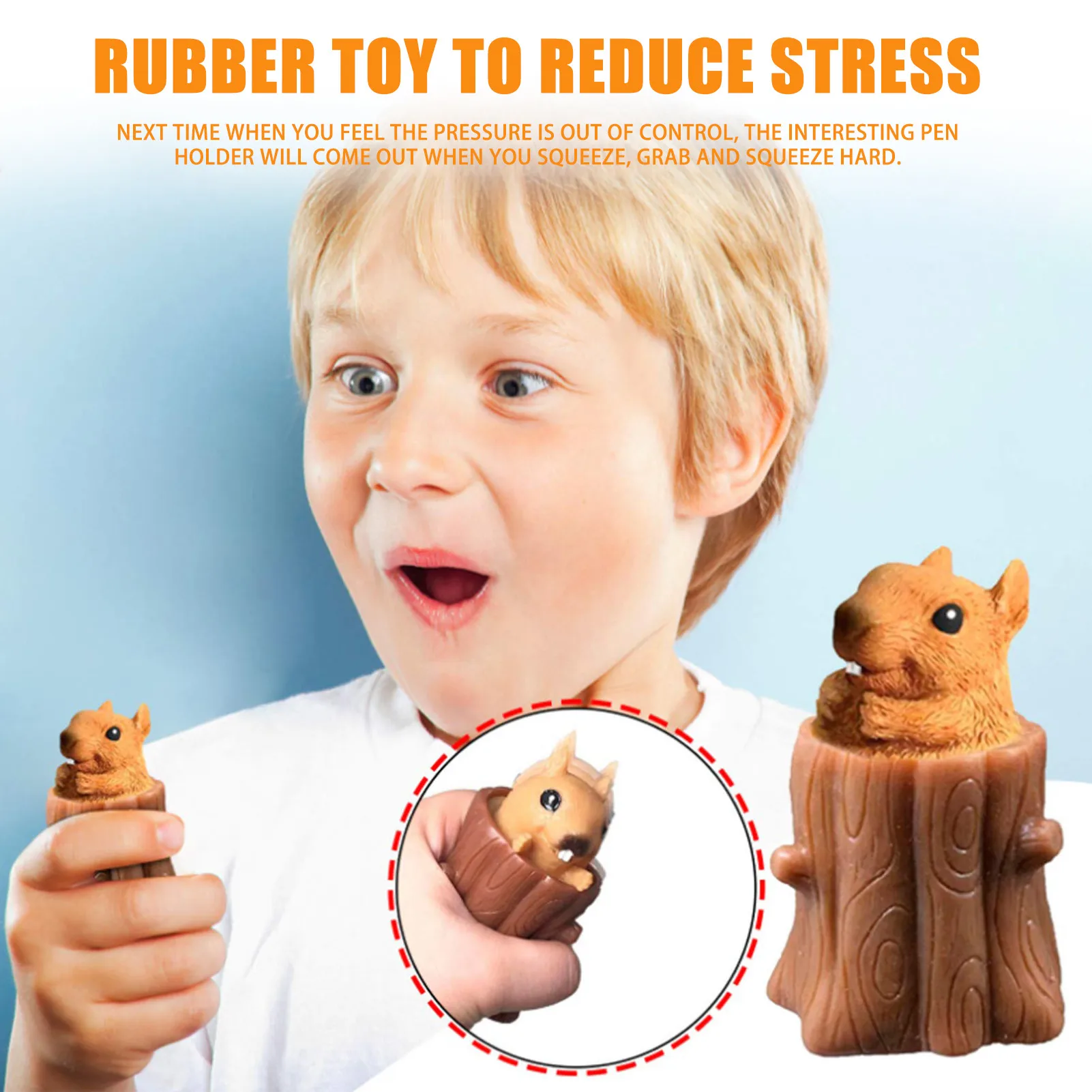 Fun Squirrel Cup Squeeze Toy Decompression Tree Pen Holder Extrusion Soft Toy Anti-stress Toys For Children Adult 
Fun Squirrel Cup Squeeze Toy Decompression Tree Pen Holder Extrusion Soft Toy Anti-stress Toys For Children Adult