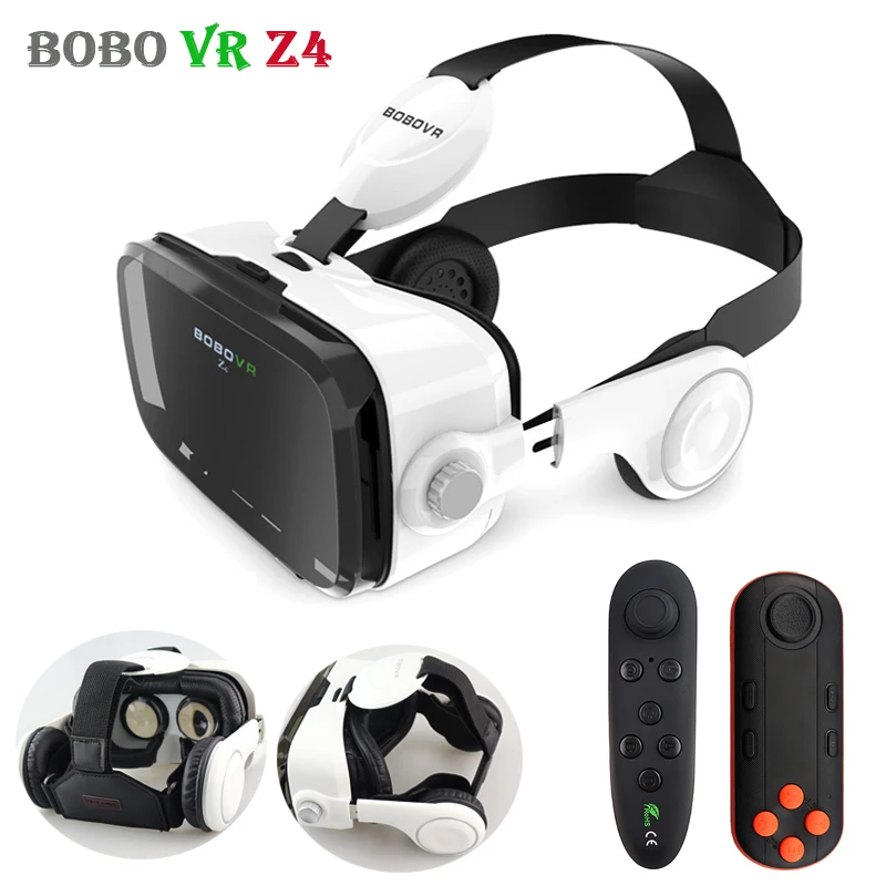 

Кожаный 3D-шлем виртуальной реальности BOBOVR Z4, оригинальные очки и стерео-гарнитура виртуальной реальности Cardboard, для 4-6-дюймовых мобильных те...