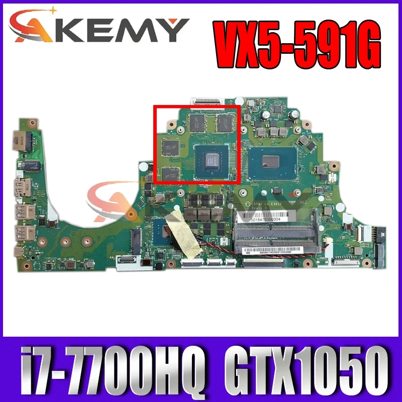 Для Acer aspire VX5-591 VX5-591G Материнская плата ноутбука C5PM2 LA-E361P NB.GM211.001 материнская плата i7-7700HQ GTX1050 тестирование 100% работаю
Для Acer aspire VX5-591 VX5-591G Материнская плата ноутбука C5PM2 LA-E361P NB.GM211.001 материнская плата i7-7700HQ GTX1050 тестирование 100% работаю