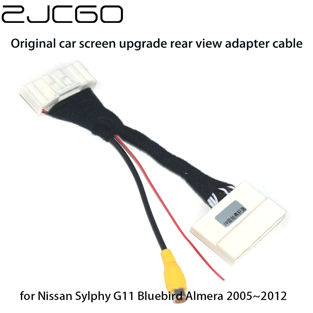 Car Rear View Backup Reverse Camera Adapter RCA Cable for Nissan Sylphy G11 Bluebird Almera Original Factory Screen Input
Car Rear View Backup Reverse Camera Adapter RCA Cable for Nissan Sylphy G11 Bluebird Almera Original Factory Screen Input