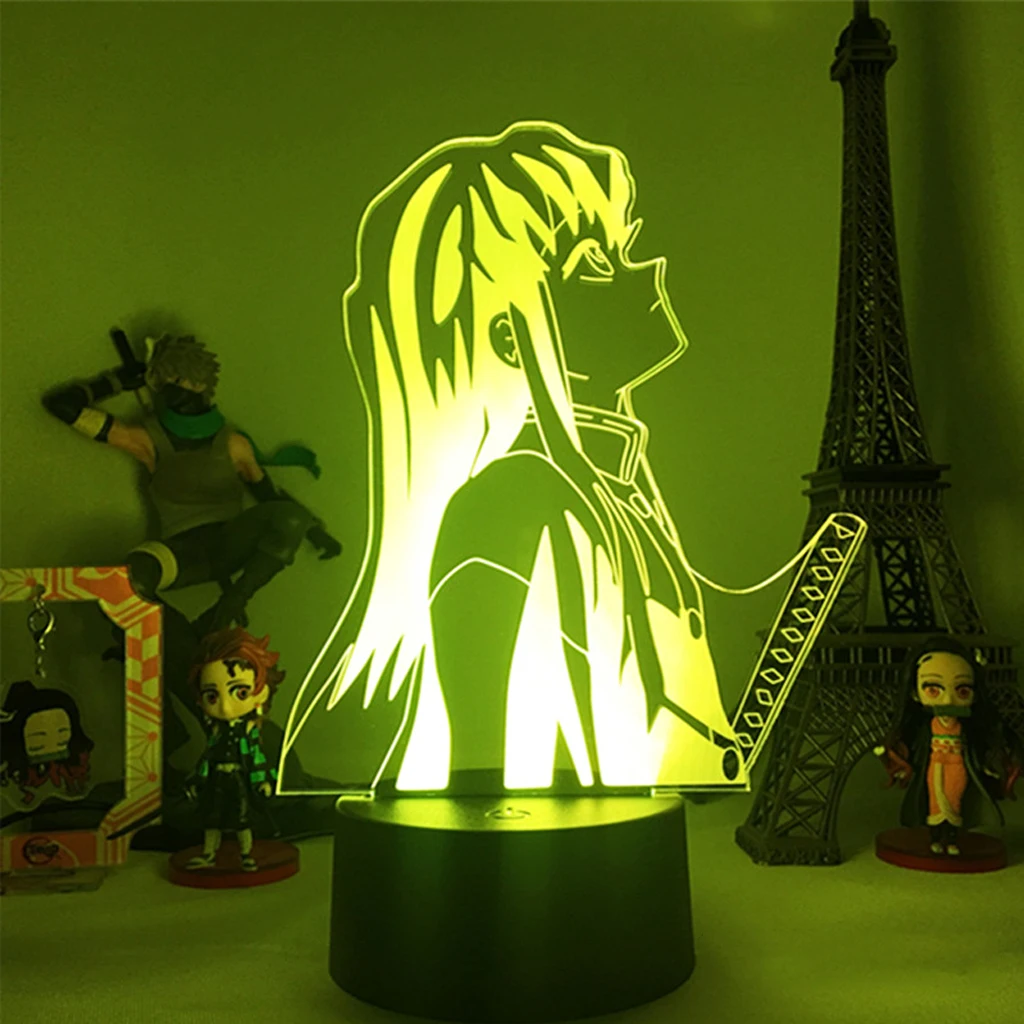 

Led Novelty Lamp Anime Figure Table Night Light Demon Slayer 3d Illusion For Bedroom Decor Festival Nightlights Indie Kid Gift