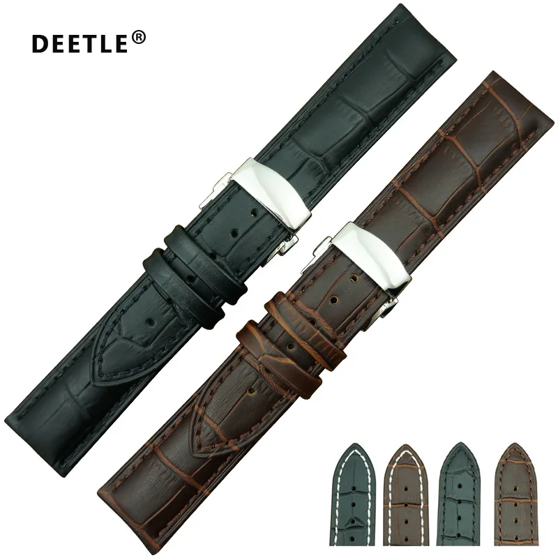 DEETLE Factory Direct Sale New Arrival Men Genuine Leather Watch Strap And Hidden Butterfly Pushed Button Buckle watch band
DEETLE Factory Direct Sale New Arrival Men Genuine Leather Watch Strap And Hidden Butterfly Pushed Button Buckle watch band