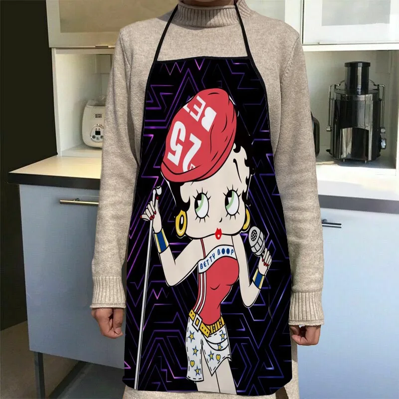 New Arrival Betty Boop Art Apron Kitchen Aprons For Women Oxford Fabric Cleaning Pinafore Home Cooking Accessories Apron
New Arrival Betty Boop Art Apron Kitchen Aprons For Women Oxford Fabric Cleaning Pinafore Home Cooking Accessories Apron
