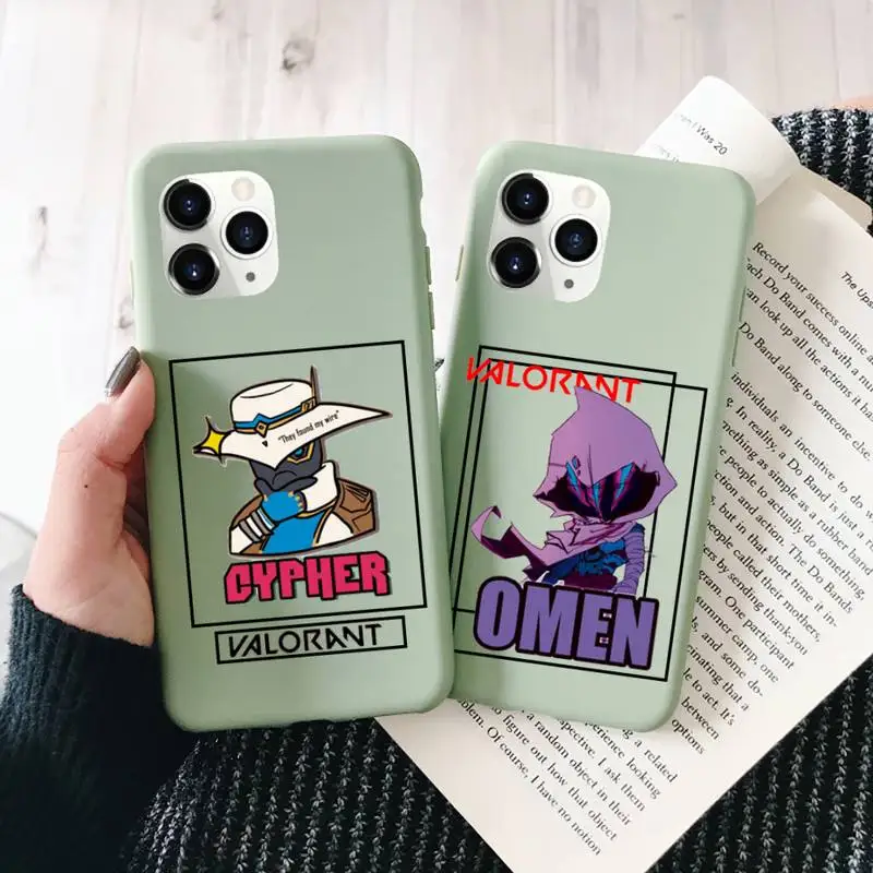 Valorant game Phone Case Green Candy Color for iPhone 11 12 mini pro XS MAX 8 7 6 6S Plus X SE 2020 XR
Valorant game Phone Case Green Candy Color for iPhone 11 12 mini pro XS MAX 8 7 6 6S Plus X SE 2020 XR