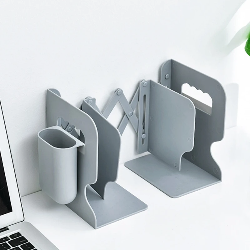 Adjustable Book Holder Bookends with Pen Holder Students Desk Magazine File Holder Organizer Office Book Stand Rack
Adjustable Book Holder Bookends with Pen Holder Students Desk Magazine File Holder Organizer Office Book Stand Rack