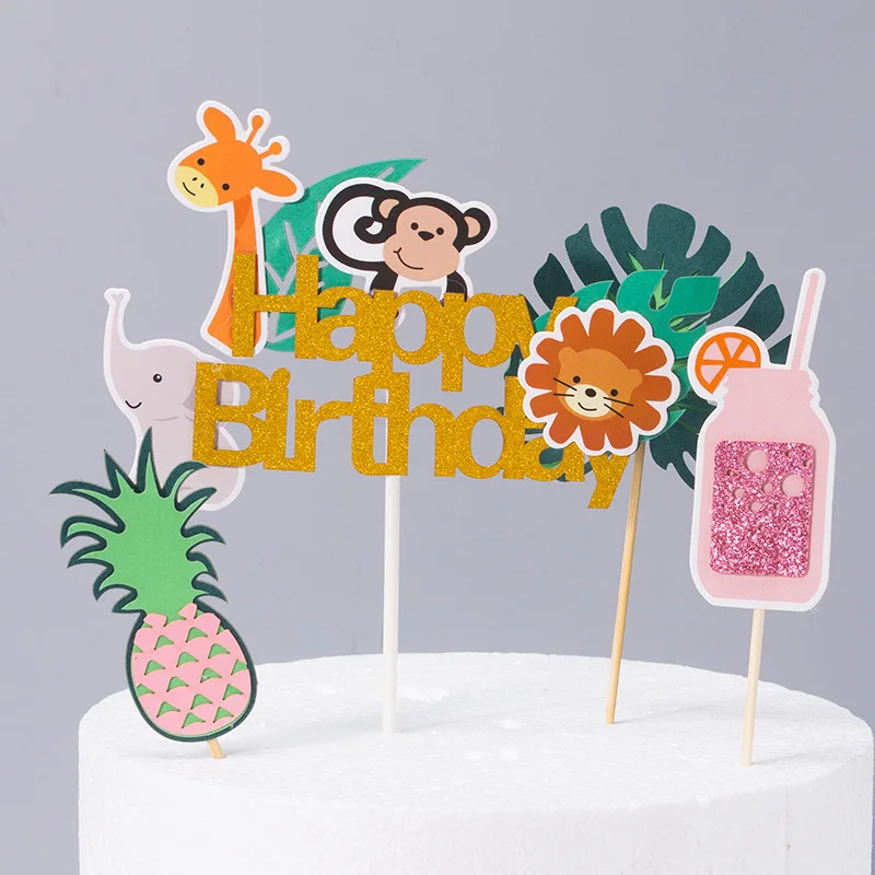 Jungle Theme Animal cake Decoration Pompom Decor for Wedding Birthday Baby Shower Cake Toppers Birthday Cakes Supplies Birthday 
Jungle Theme Animal cake Decoration Pompom Decor for Wedding Birthday Baby Shower Cake Toppers Birthday Cakes Supplies Birthday