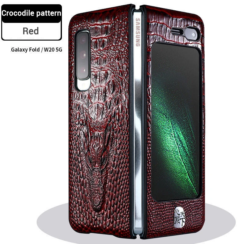 Luxury Flip Case for Samsung Galaxy Fold W2020 Crocodile Pattern Vintage PU Leather Explosion-proof Cover for Galaxy Fold Case
Luxury Flip Case for Samsung Galaxy Fold W2020 Crocodile Pattern Vintage PU Leather Explosion-proof Cover for Galaxy Fold Case