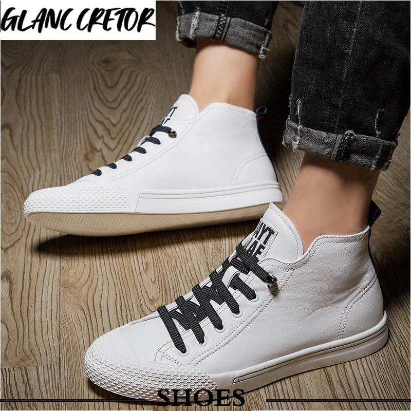 Высокие мужские ботинки, Брендовые мужские повседневные кроссовки, водонепроницаемая однотонная обувь на плоской подошве со шнуровкой, Му... 
Высокие мужские ботинки, Брендовые мужские повседневные кроссовки, водонепроницаемая однотонная обувь на плоской подошве со шнуровкой, Му...